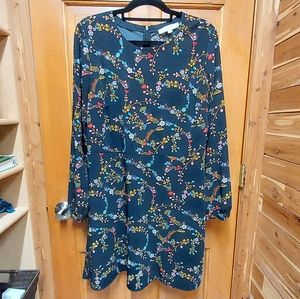 LOFT Floral Shirt Dress